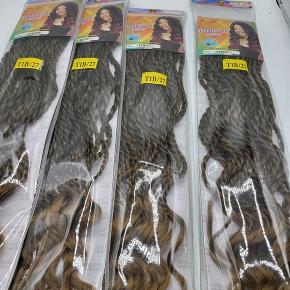 Goddess Loc Twist 20" 5pks - Coloits 1 1b/30 1b/burgandy - Picture 16 of 16